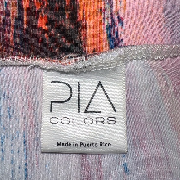 NWT Pia Colors Vibrant Off-The-Shoulder Maxi Dress - Picture 7 of 8